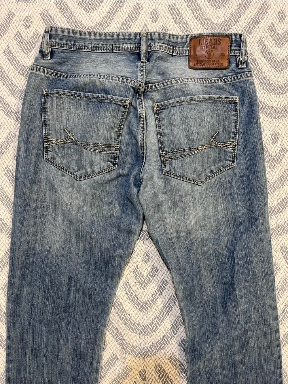 i JEANS By BUFFALO Men’s Ethan Slim Straight Blue Denim Jeans 29